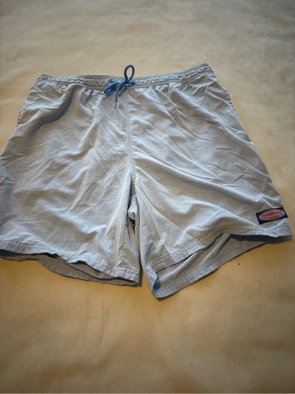 Vineyard Vines Light Blue Men's Swim Trunks with Drawstring